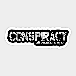 Conspiracy Analyst Sticker